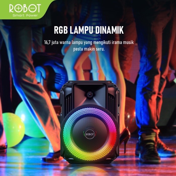 Speaker ROBOT RB500 Karaoke Bluetooth 5.0 Audio Wireless Super Bass