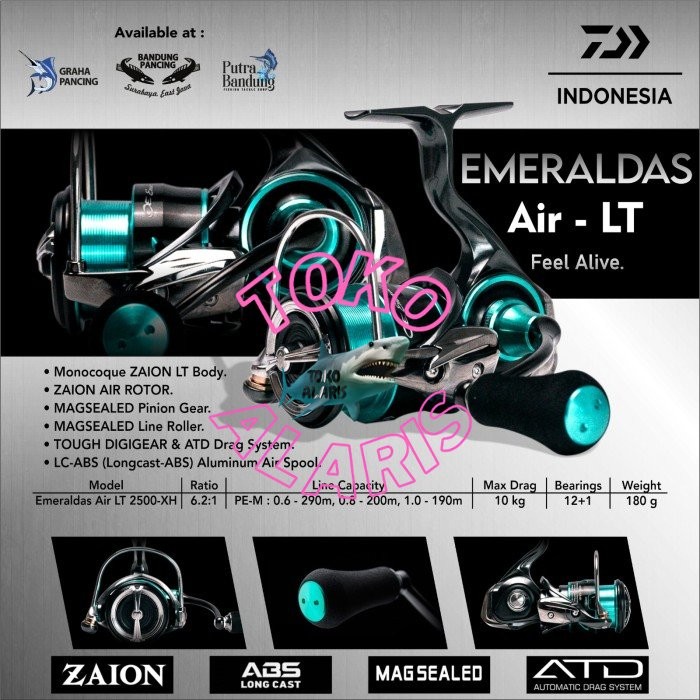 REEL SPINING DAIWA EMERALDAS AIR LT