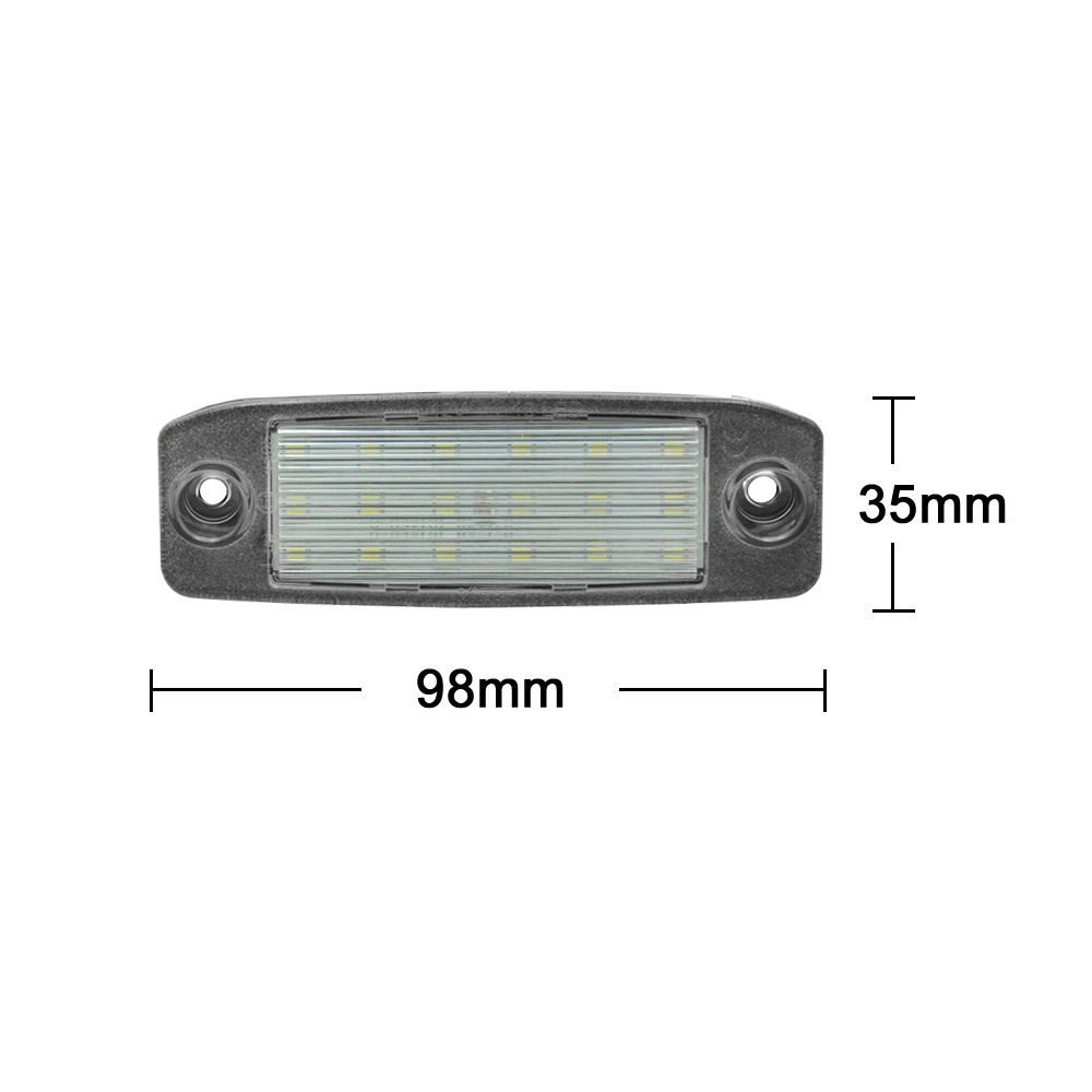 2pcs Lampu Plat Nomor Plat LED Putih Kecerahan Tinggi Lampu Untuk Kia Sportage 2011-2016 Untuk Hyundai Tucson 2005-2009