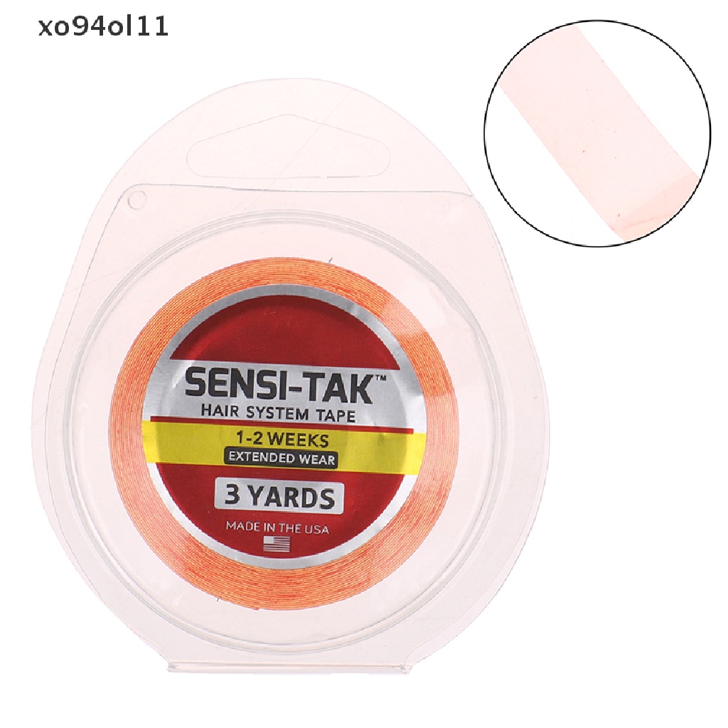 Xo 3yard Lace Wig Tape Selotip Perekat Dua Sisi Warna Merah Untuk Hair Tape Extension OL