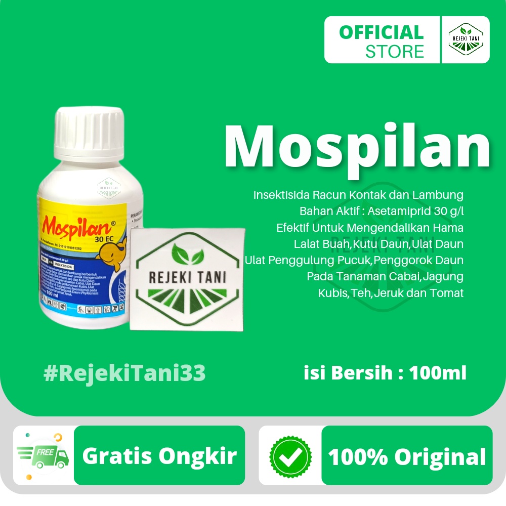 Insektisida Mospilan 30 EC 100ml Racun Kontak dan Lambung Pembasmi Lalat Buah Kutu Kebul Penggorok D