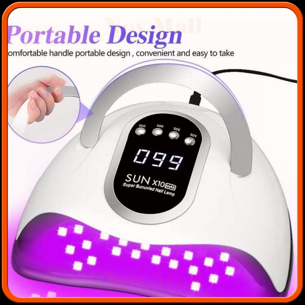 Pengering Kutek UV Lamp Nail Dryer Sensor with LCD Display - X10 MAX