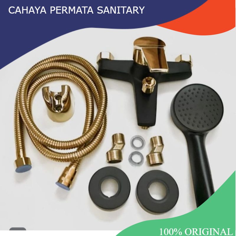 KRAN SHOWER PANAS DINGIN BLACK GOLD  KRAN BATHUB KRAN AIR MANDI KRAN SHOWER MURAH