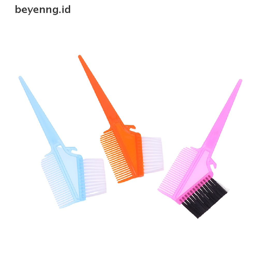 Beyen Pro Alat Salon Sikat Pewarna Pewarna Rambut Plastik Sisir Barber Salon Tint Hairdressing Styling Tools Sisir Warna Rambut Dengan Sikat ID