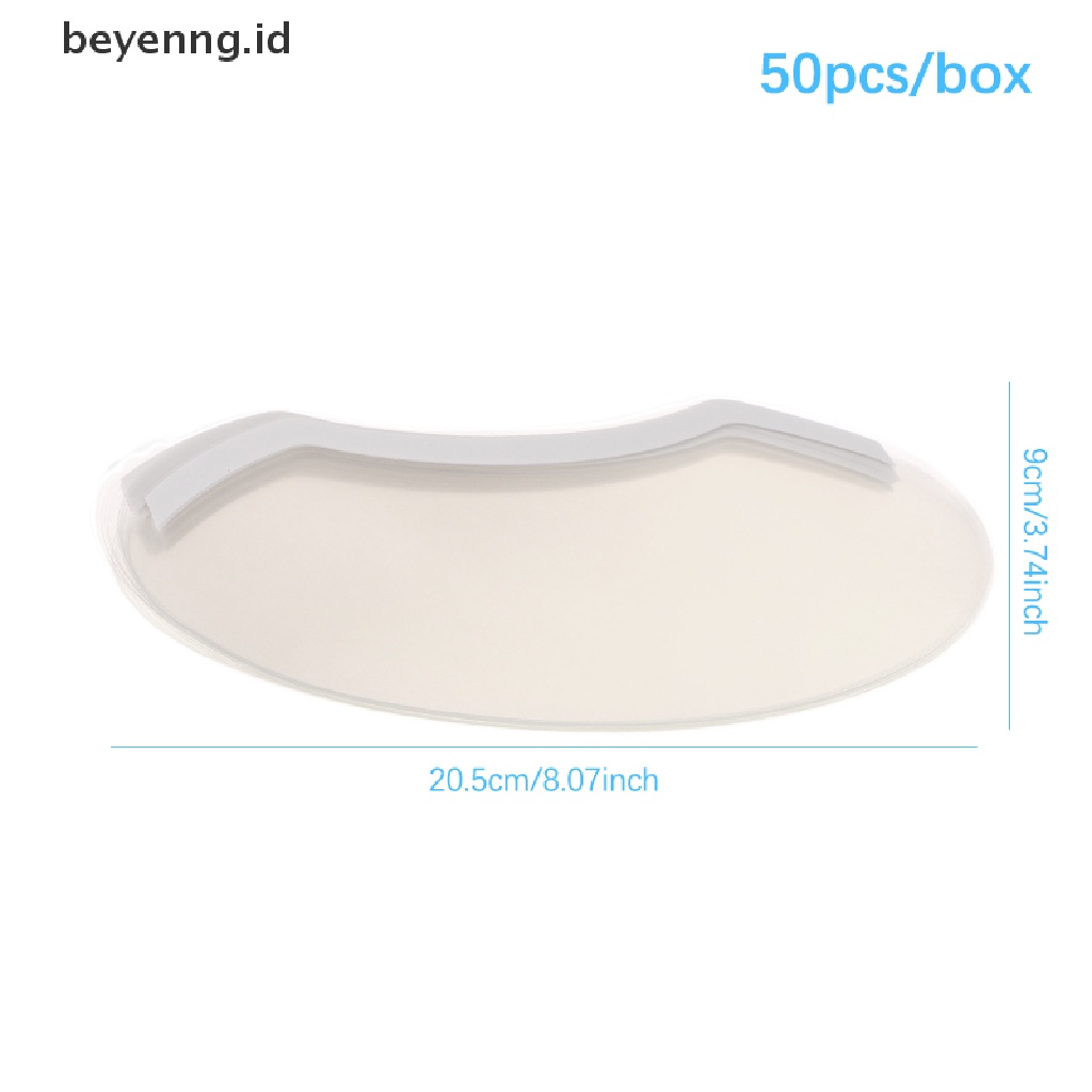 Beyen 50pcs/box Masker Mata Penata Rambut Transparan Eye Shield Kit Pewarna Perm Penutup Wajah ID