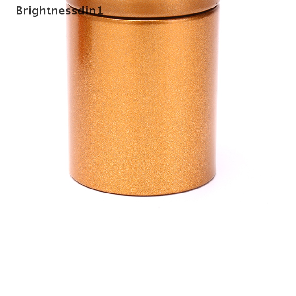 [Brightnessdin1] Portabel Travel Teh Kedap Udara Wadah Bukti Kecil Stash Jar Metal Aluminium Kaleng Butik