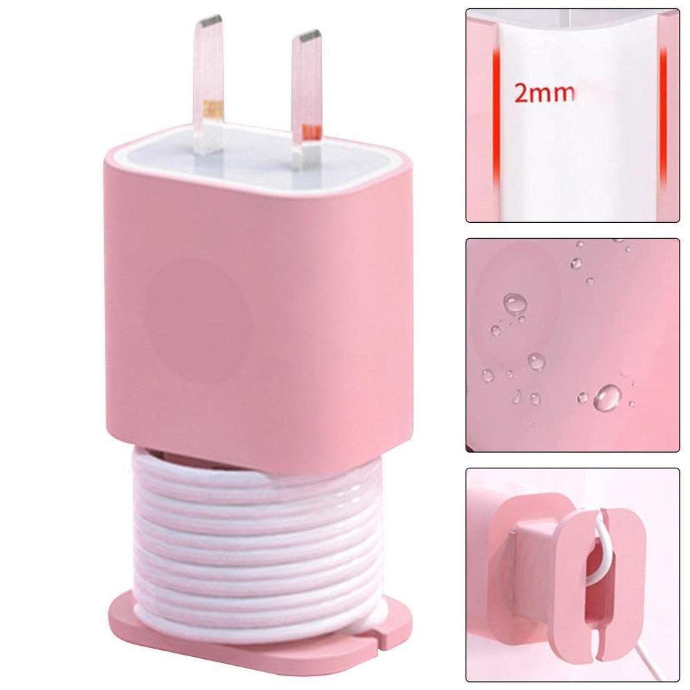 Rebuy Kabel Data Organizer Anti Lilitan Bobbin Winder Pelindung Case Cover Pencegah Jatuh Sambung Winding Organizer Charger Adaptor Protect Cover Charger Pelindung Lengan