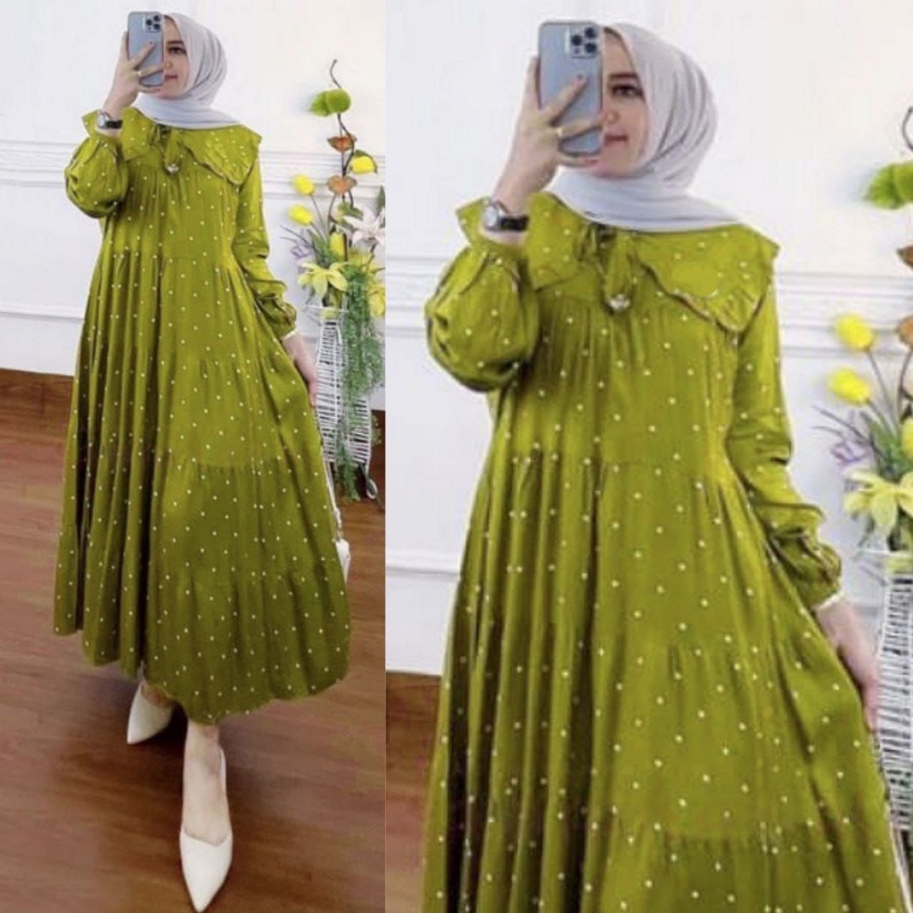 Gamis Midi Polka LD 120 Cm 02