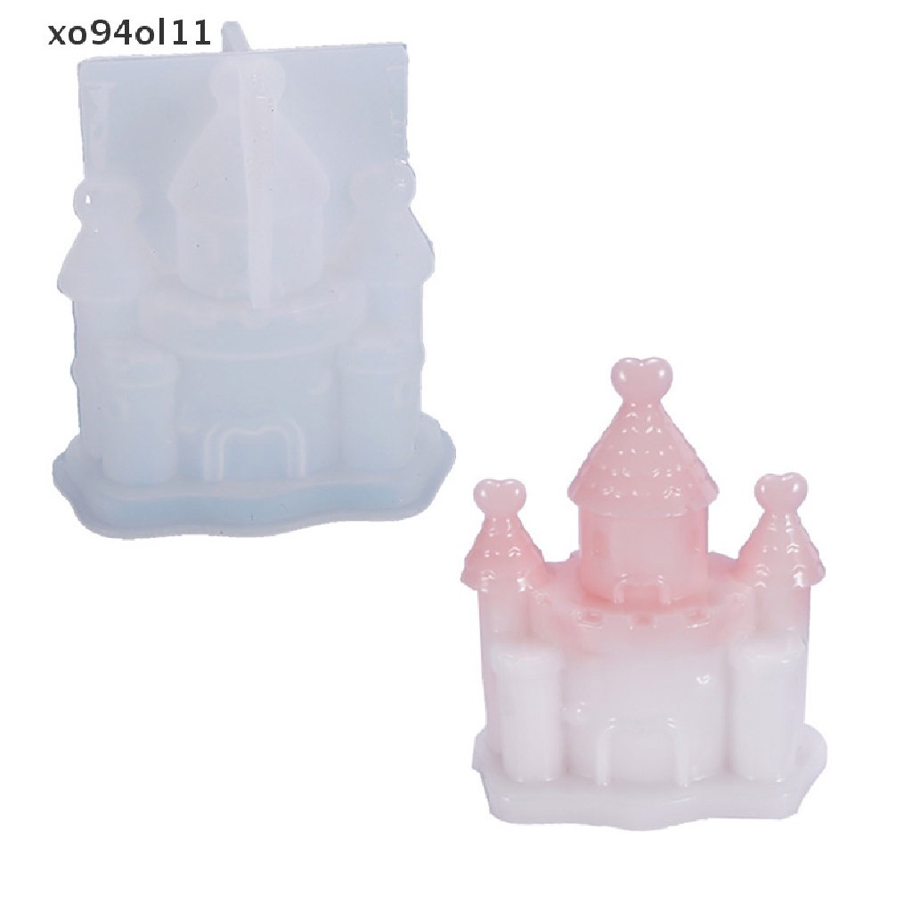 Xo Castle Cetakan Silikon Villa Rumah Natal UV Epoxy Resin Mold Untuk Kerajinan Tangan DIY OL