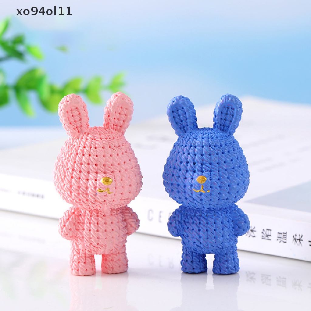 Xo 1Pc 1: 12rumah Boneka Kelinci Mini Lanskap Mikro Tahun Baru Maskot Bunny Ornamen OL