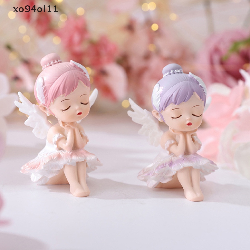 Xo Mini Cute Cake Topper Balet Girl Figure Vinyl Patung Cewek Ekspresi Hidup OL