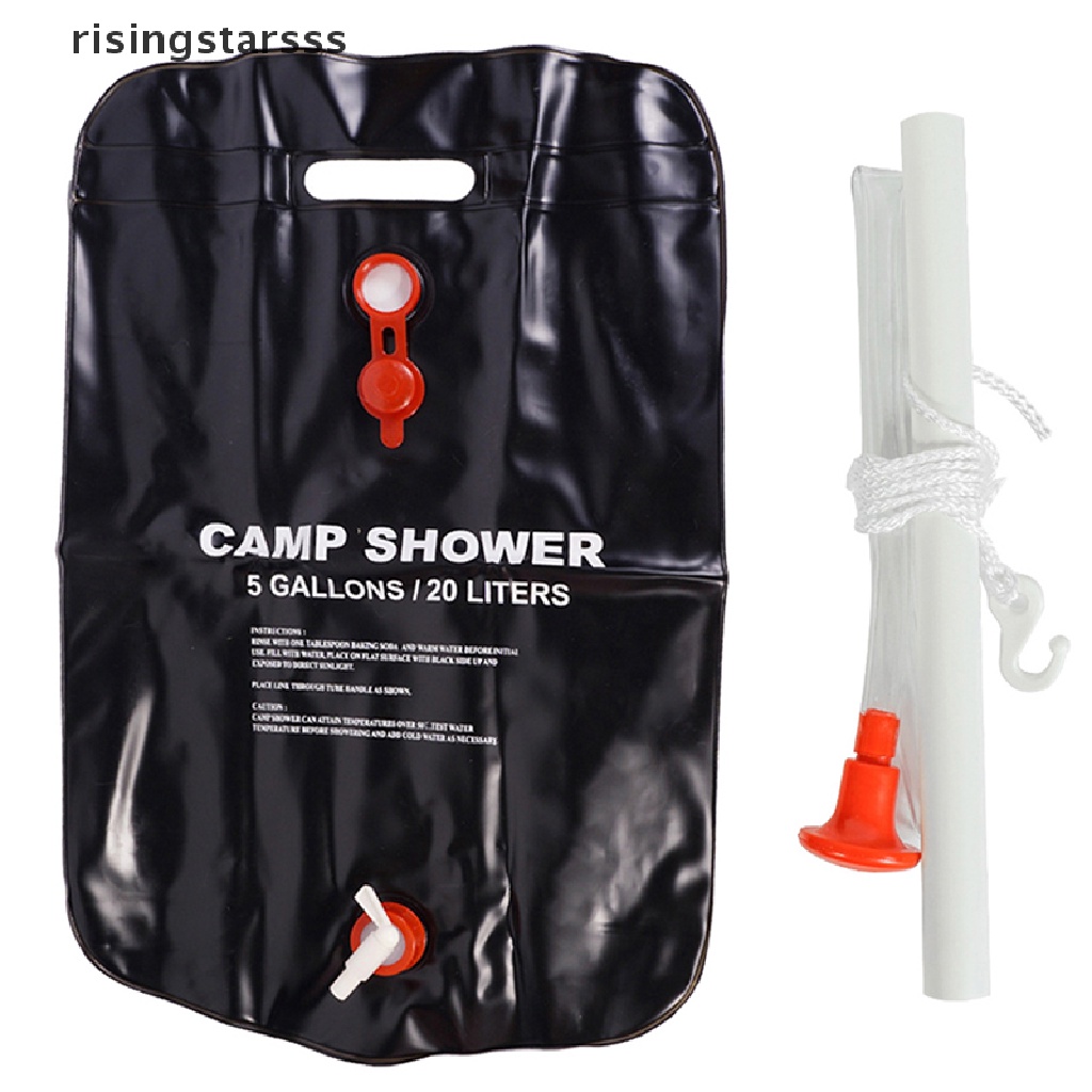 Rsid Span-new Camp Shower Bag Tenaga Surya Heated Portable Lipat Outdoor Mandi Tas Travel Hiking Mendaki PVC Kantong Air Peralatan Berkemah Jelly