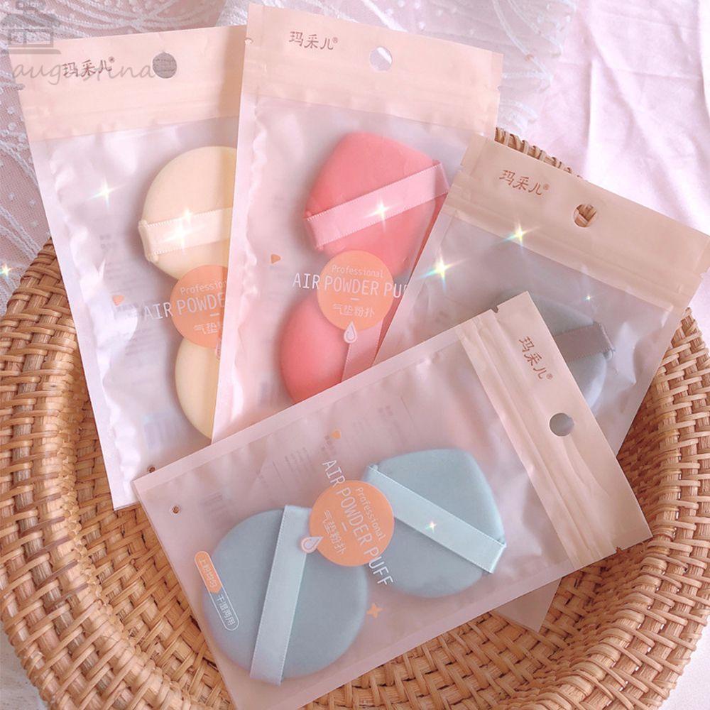 Agustina Puff Kosmetik Lembut Portable Lembut Dua Sisi Bentuk Bulat Alat Makeup Spons Makeup