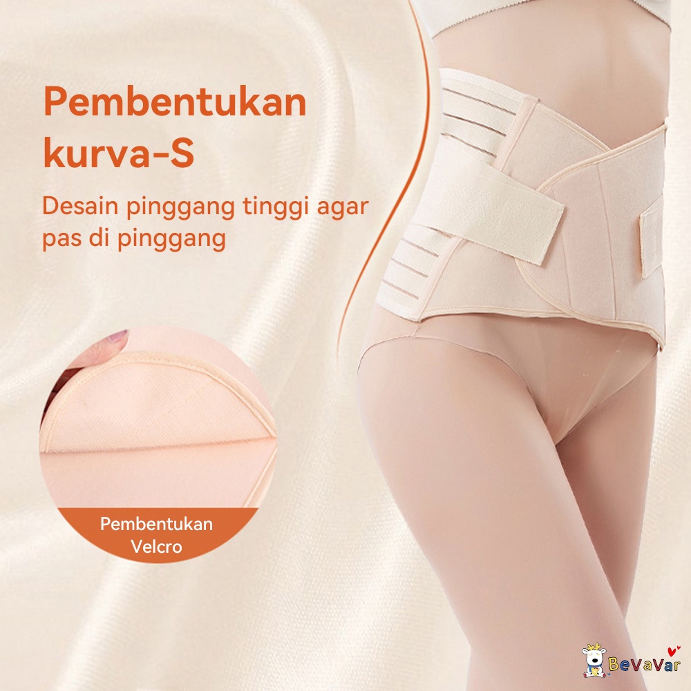 BEVAVAR Korset Melahirkan Adjustable Corset Stagen Korset Pelangsing Ibu Melahirkan