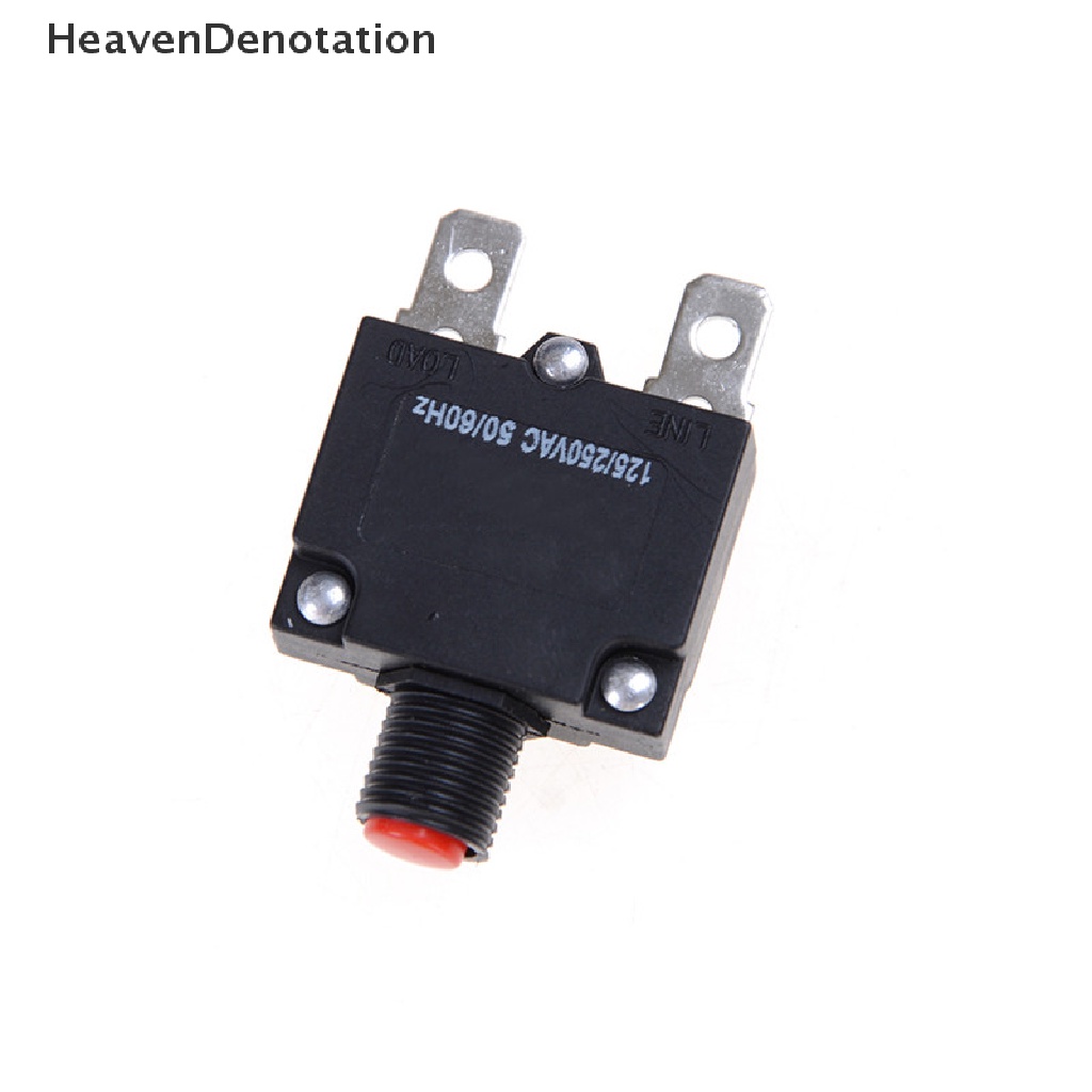 [HeavenDenotation] 125/250vac 15A Switch Push Reset Button Pemutus Arus Overload Pelindung Push Reset Button Circuit Breaker125/250VAC 15A Switch Overload Pelindung Overload