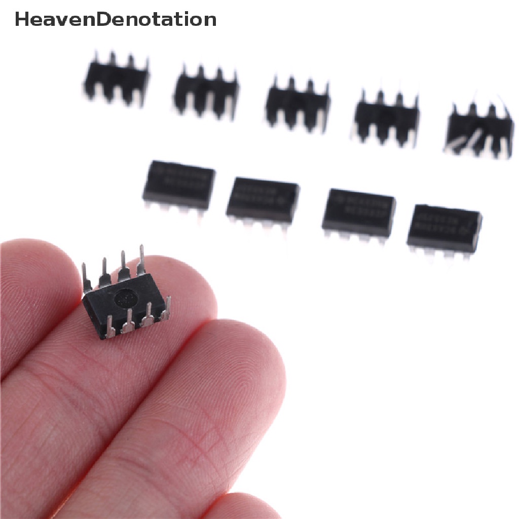 [HeavenDenotation] 10pcs NE5532P NE5532 DIP-8 Dual Kebisingan Rendah Op-Amp TI IC HDV