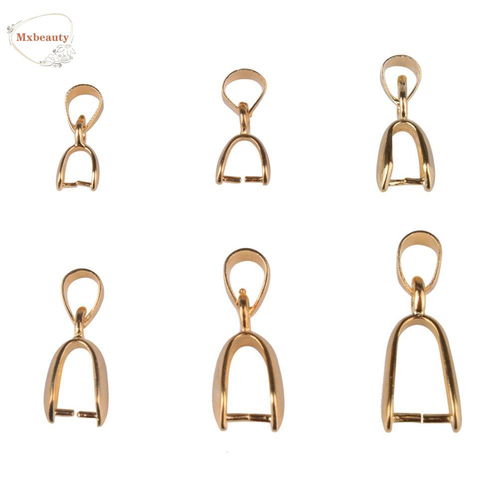 Mxbeauty Liontin Klip Warna Emas Perak Handmade DIY Aksesoris Kalung Jewelry Making Komponen Temuan Perhiasan Pendant Connector