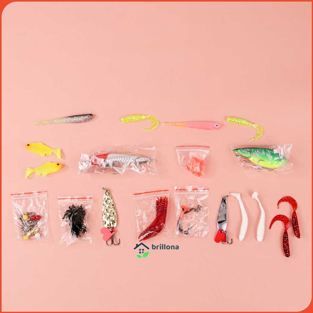 LIXADA Umpan Pancing Ikan Set Fishing Bait Kit 45PCS - DWS250-D