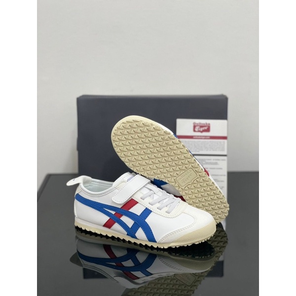 Promo Sepatu Onitsuka Tiger Mexico 66 Kids White Blue Red