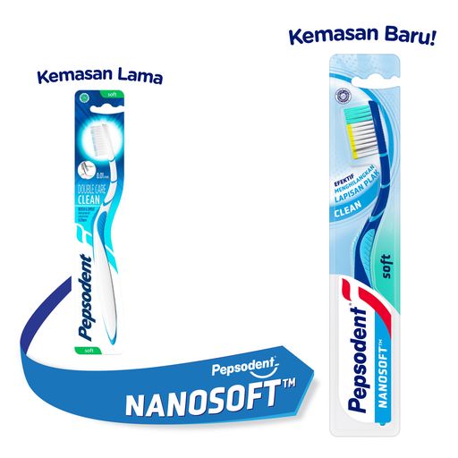 Pepsodent Sikat Gigi Nano Soft Clean