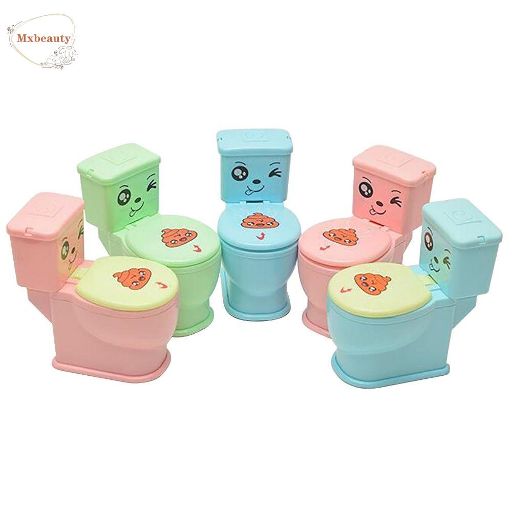 Mxbeauty Mini Sprinkler Toilet Mainan Untuk Anak 1pc Game Lucu Gimmicks Dan Canda Air Tembak Toilet Aksesoris Rumah Boneka Semprotan Air Trick Toy