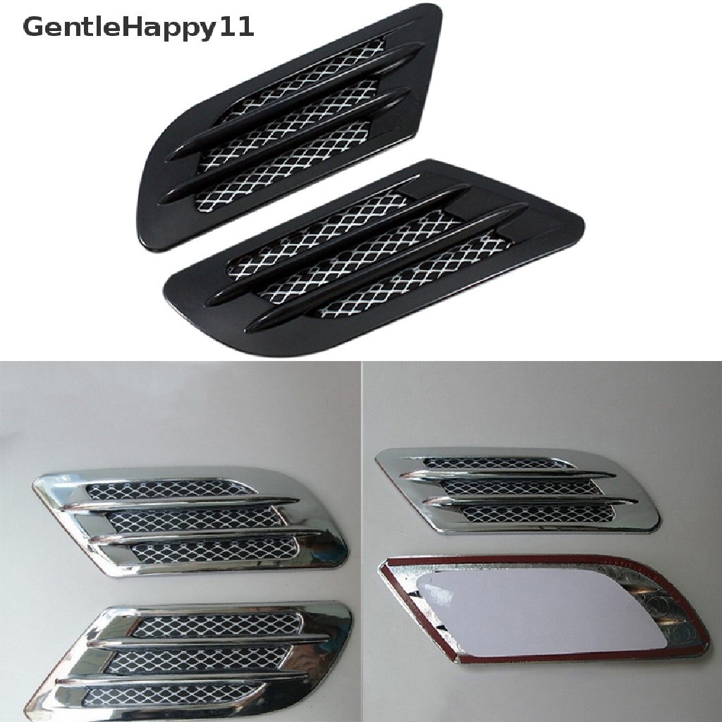 Gentlehappy Car Side Air Flow Vent Hole Cover Fender Intake Grille Duct Stiker Dekorasi id