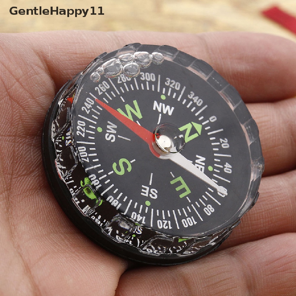 Gentlehappy Kompas Kancing Isi Cairan Survival Saku Mini Untuk Hiking Camping Outdoor id