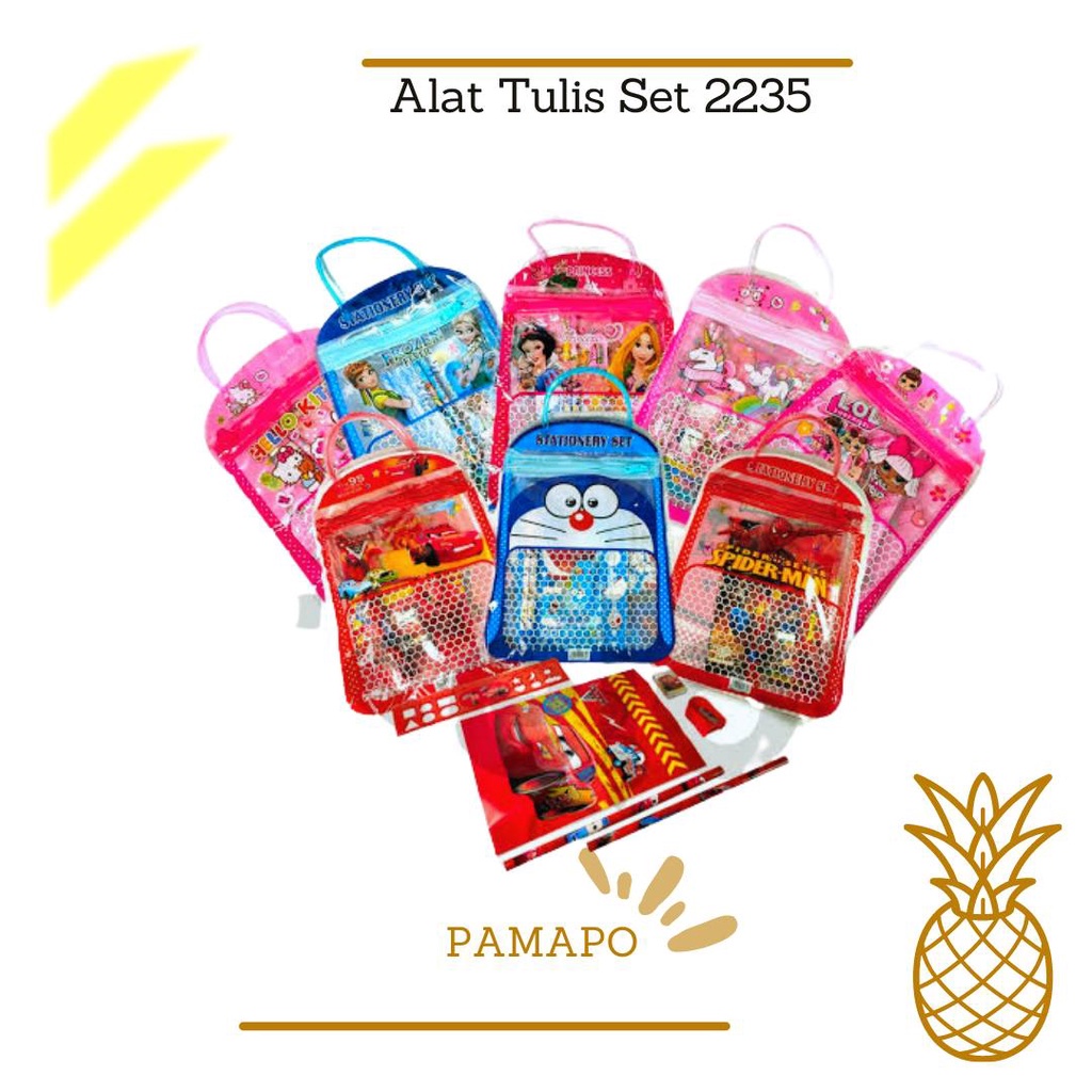 

PAMAPO - Paket Alat Tulis Anak 2235 / Stationery Set TAS / Set Alat Tulis