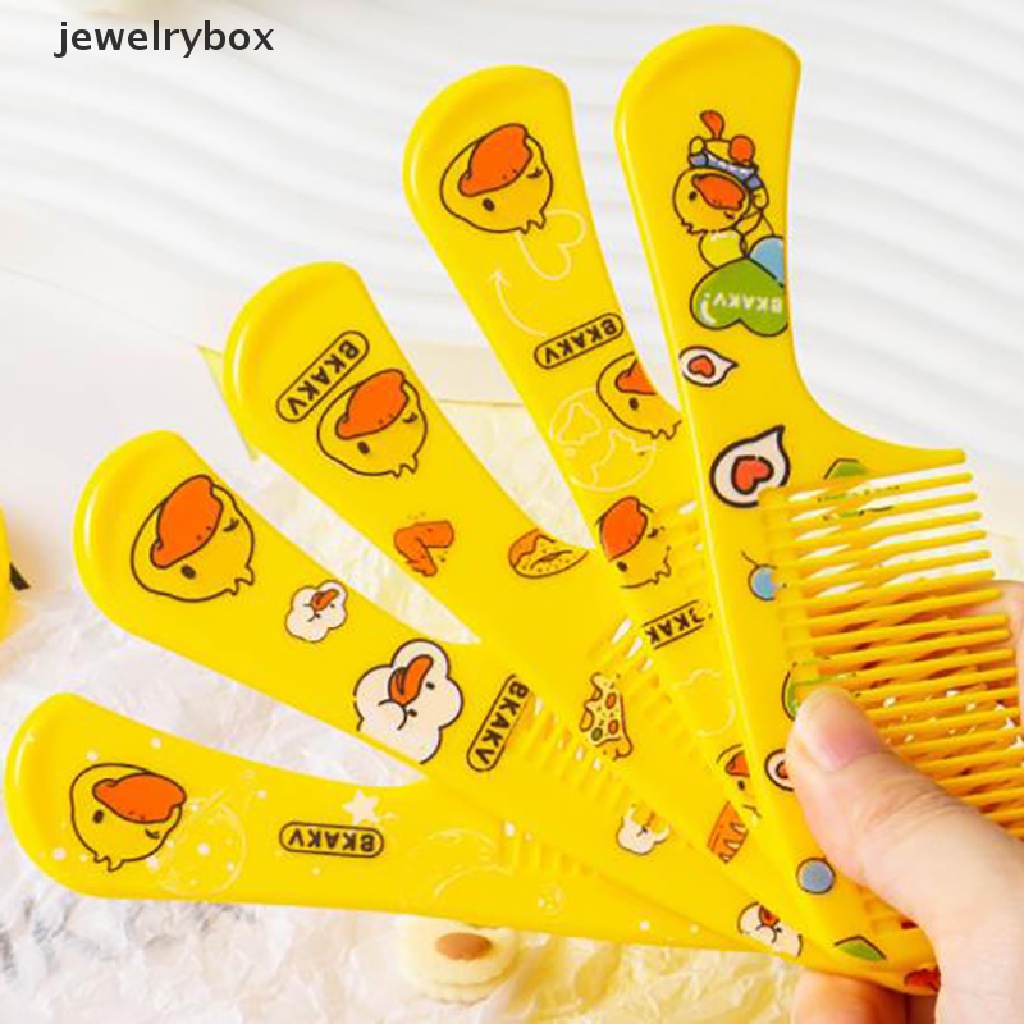 [jewelrybox] 2pcs/set Sisir Penata Rambut Anak Lucu Sisir Ekor Runcing Anti-Statis Untuk Butik Anak Perempuan