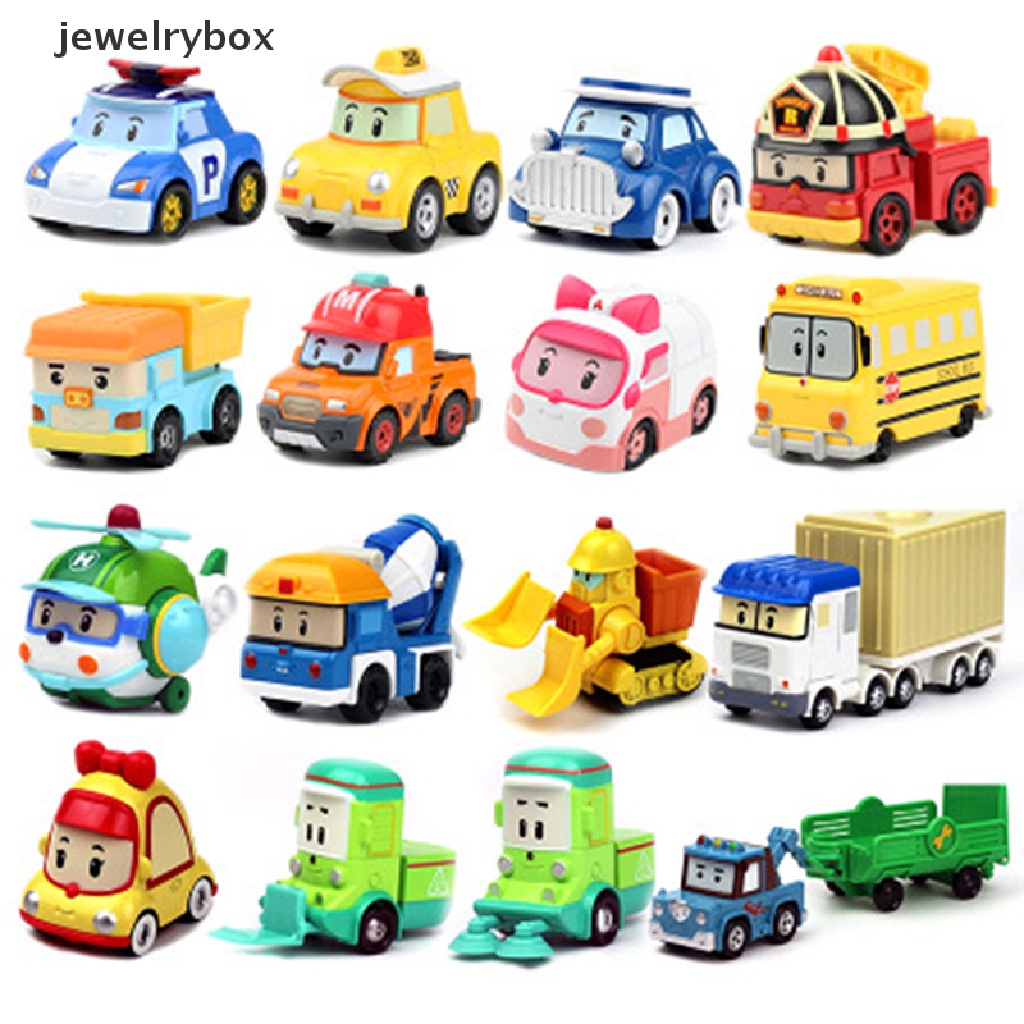 [jewelrybox] 1pc Silverlit Robocar 25gaya Mainan Anak Robot Poli Roy Haley Anime Toy Car Boutique