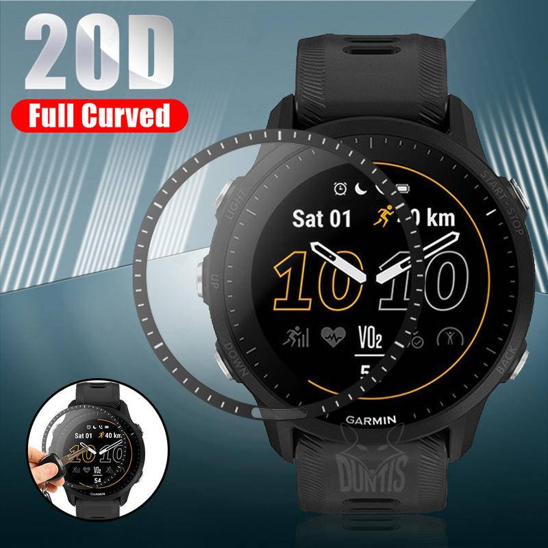 Untuk Garmin Venu Vivoactive Sq2 2s 3 4 4s Musik 20D Curved Edge Protective filmSmart Watch Soft Screen Protector Untuk Garmin Fenix 6 7 7s 7x Pro Sapphire (Bukan Kaca)