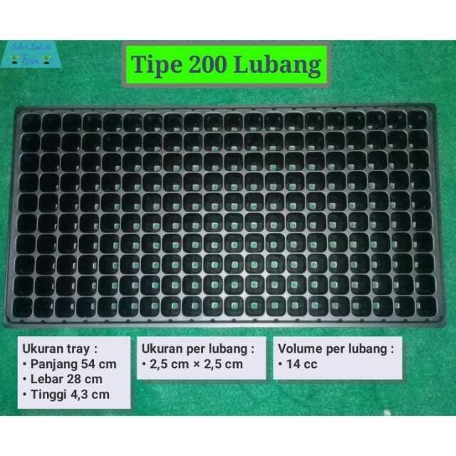 pot try semai kapasitas 200 / TERMURAH