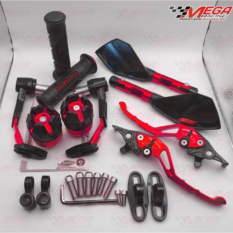 New [PAKET 5in1] SPION TOMOK V2 + PROGUARD ROBOT BESI + HANDLE REM CNC + GRIP DOMINO + JALU AS  NMAX