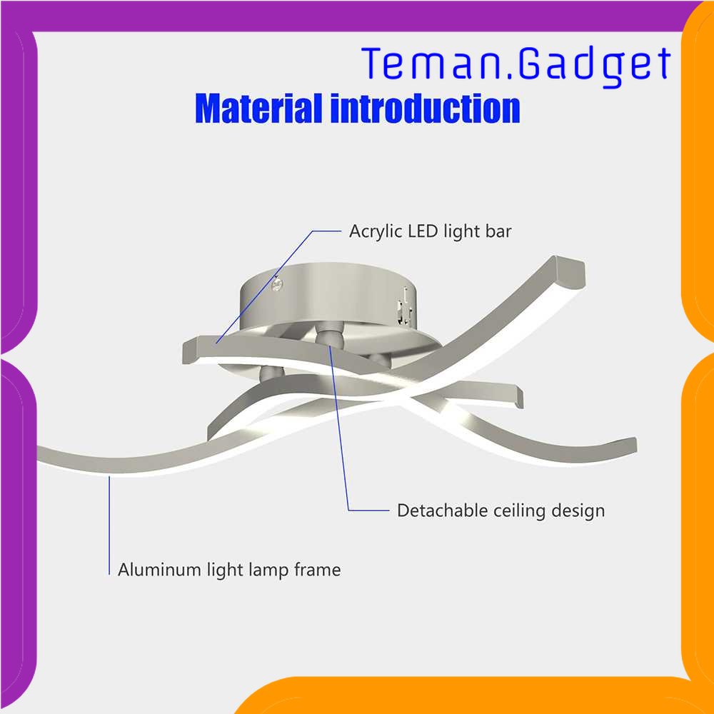 TG - LMP FCMILA Lampu LED Plafon Modern Ceiling Light 18W 43x8 cm Cool White - M236