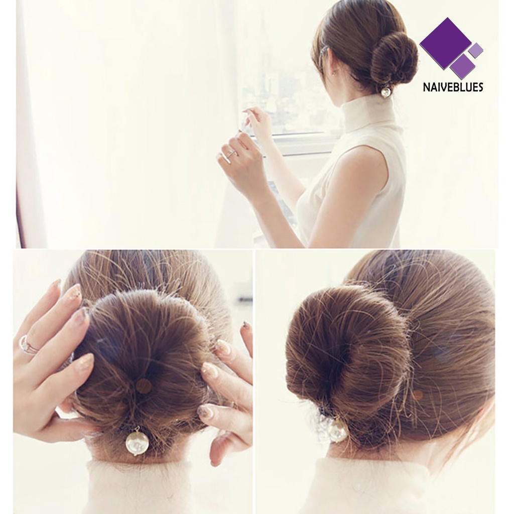 &lt; Naiveblues &gt; Bun Maker Slotted Fleksibel Tahan Lama Praktis Twist Curler Untuk Rumah