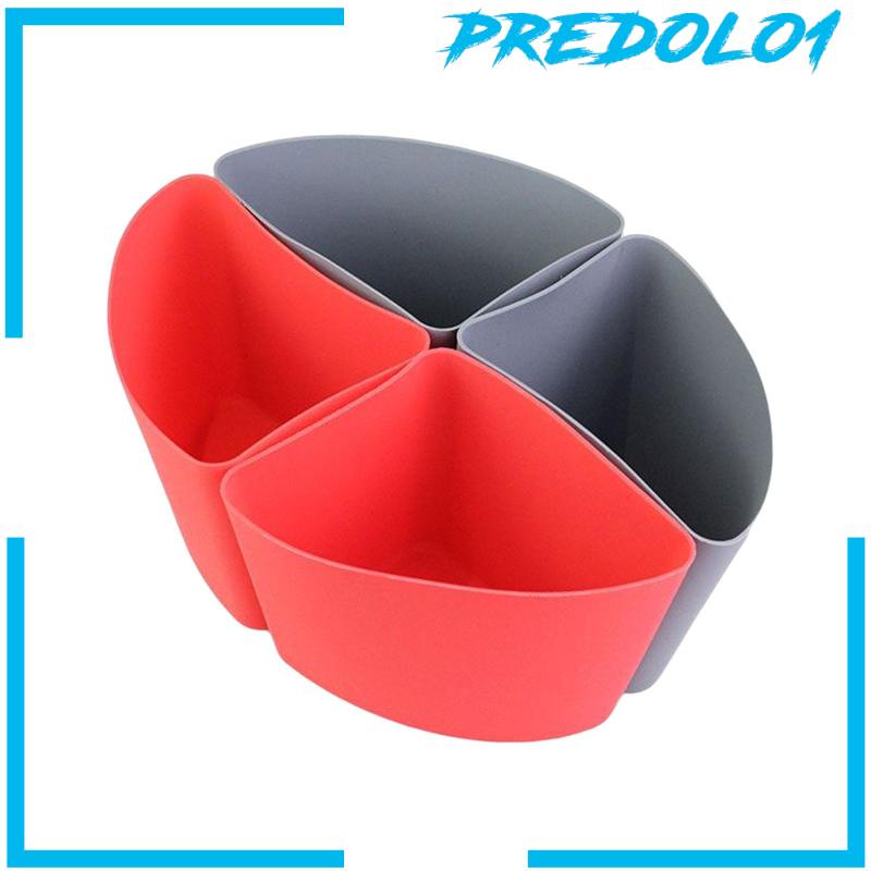 [Predolo1] 4pcs Slow Cooker Divider Anti Bocor Reusable Slow Cooker Silicone Insert