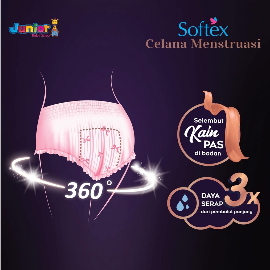 Softex Celana Menstruasi Extra Size | Daun Sirih | All Size