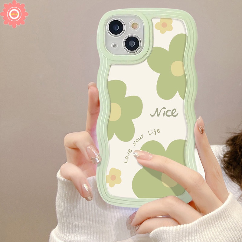 Spring Flowers Casing Untuk Infinix Hot 9 10 11 12 Play Note 10Pro 12 G96 12Pro Hot 9 10s 10 12i 10Lite 20s 12Pro 20 11s 8smart 45 6 Plus Fresh Floral Wavy Edge Soft Tpu Cover