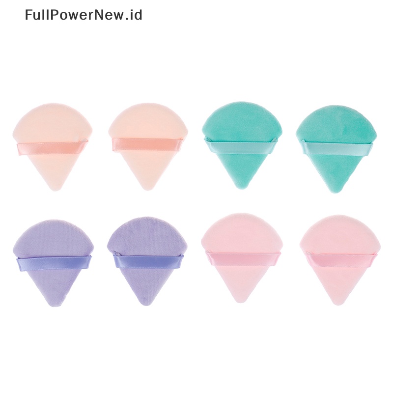 Power 2pcs Puff Kosmetik Segitiga Velvet Foundation Cream Makeup Sponge Puffs Tools ID