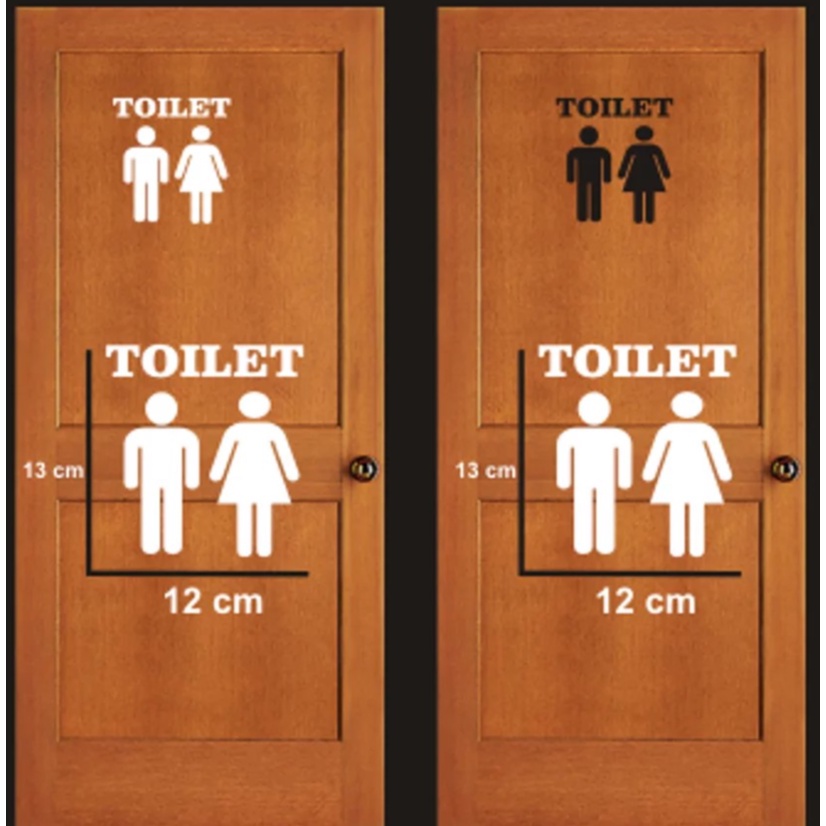 

CUTING STIKER STICKER TOILET MENS AND WOMAN