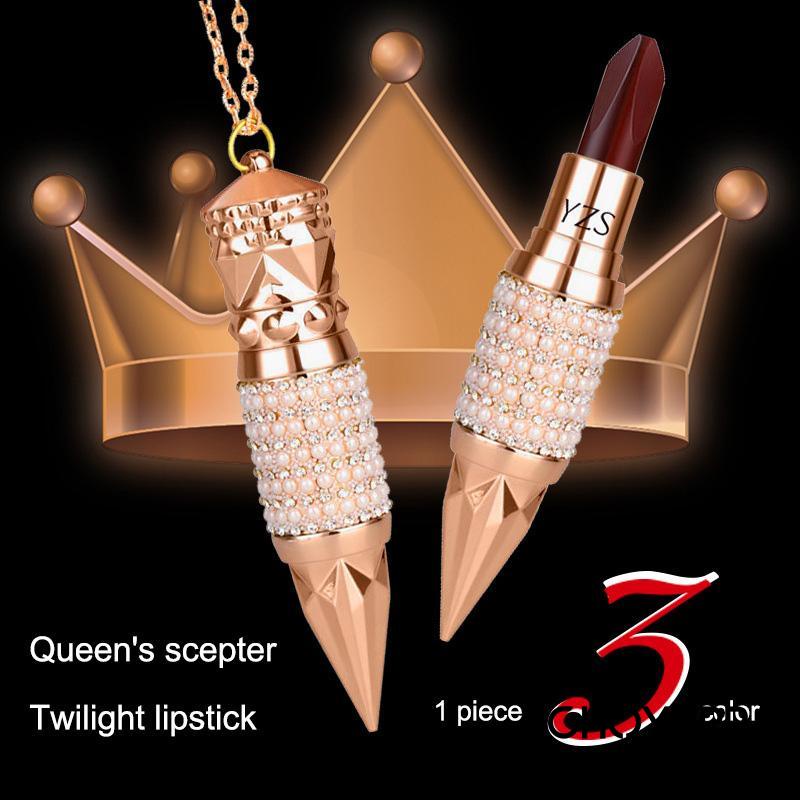 【COD】3 In 1 Lipstick Matte Lipstik Tahan Lama Dan Anti Air Lipstik Queen Scepter Tricolor Lipstik Makeup-CH