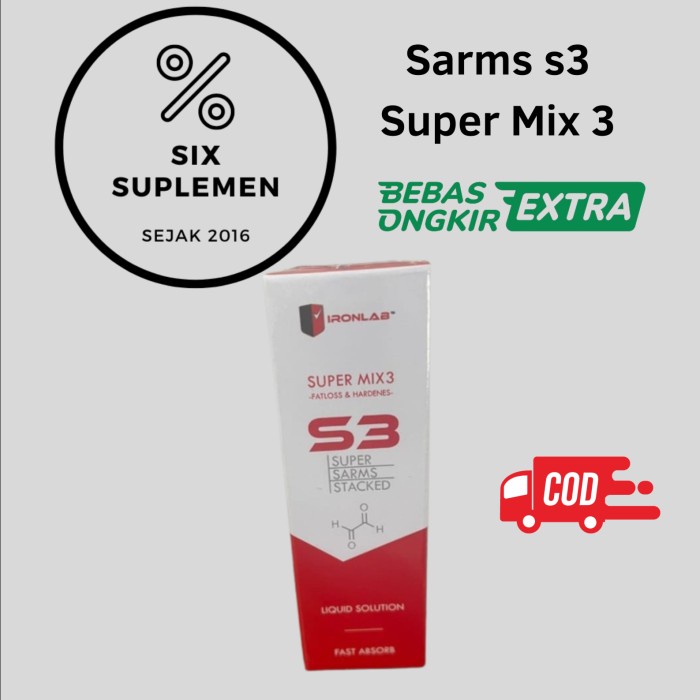 SARM SUPER MIX 3 | 45mg/ml IRONLAB S3