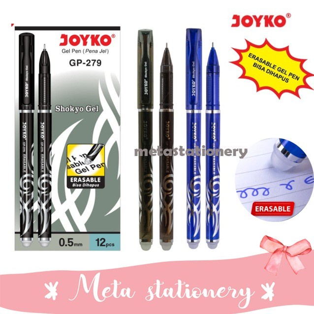 

Pulpen / Pen Gel GP-279 Shokyo ( Pen Bisa Hapus ) - Black