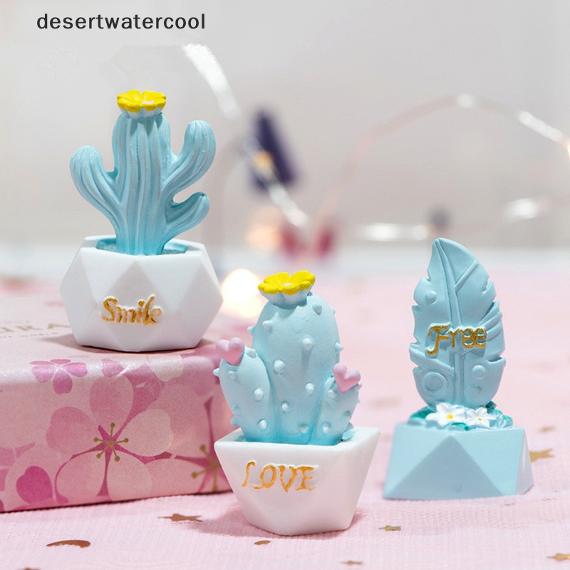 Deid DIY Mini CactusDoll Peri Taman Ornamen Dekorasi Pot Craft Rumah Boneka Accessori Martijn