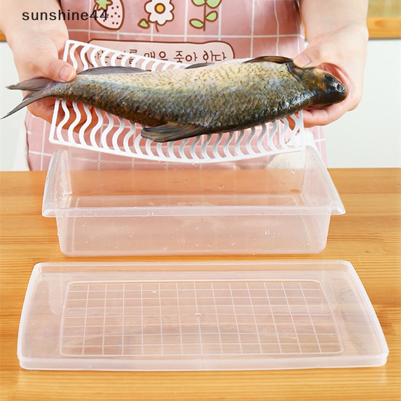 Sunshine Kulkas Fish Drip Box Klasifikasi Dapur Kotak Penyimpanan Fridge Box ID