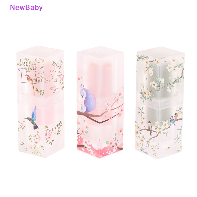 Newbaby Scrub Square Lip Tube Wadah Lip Balm Kosong Tabung Bibir DIY Sample Pack ID