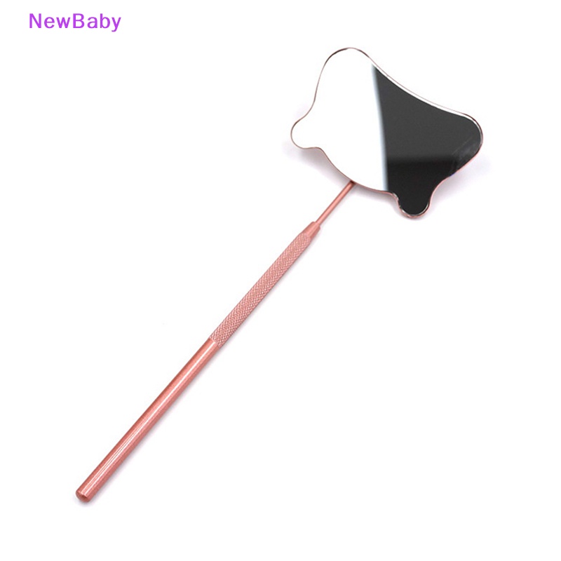 Newbaby 1PC Cermin Ekstensi Bulu Mata Gagang Eye Lashes Makeup Inspection Alat Kecantikan ID