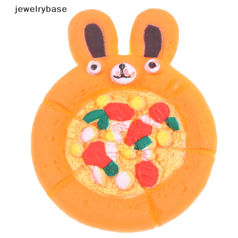 [jewelrybase] 1set Rumah Boneka Pizza Membantu Miniatur Piring Pizza Mainan Model Rumah Aksesoris Butik