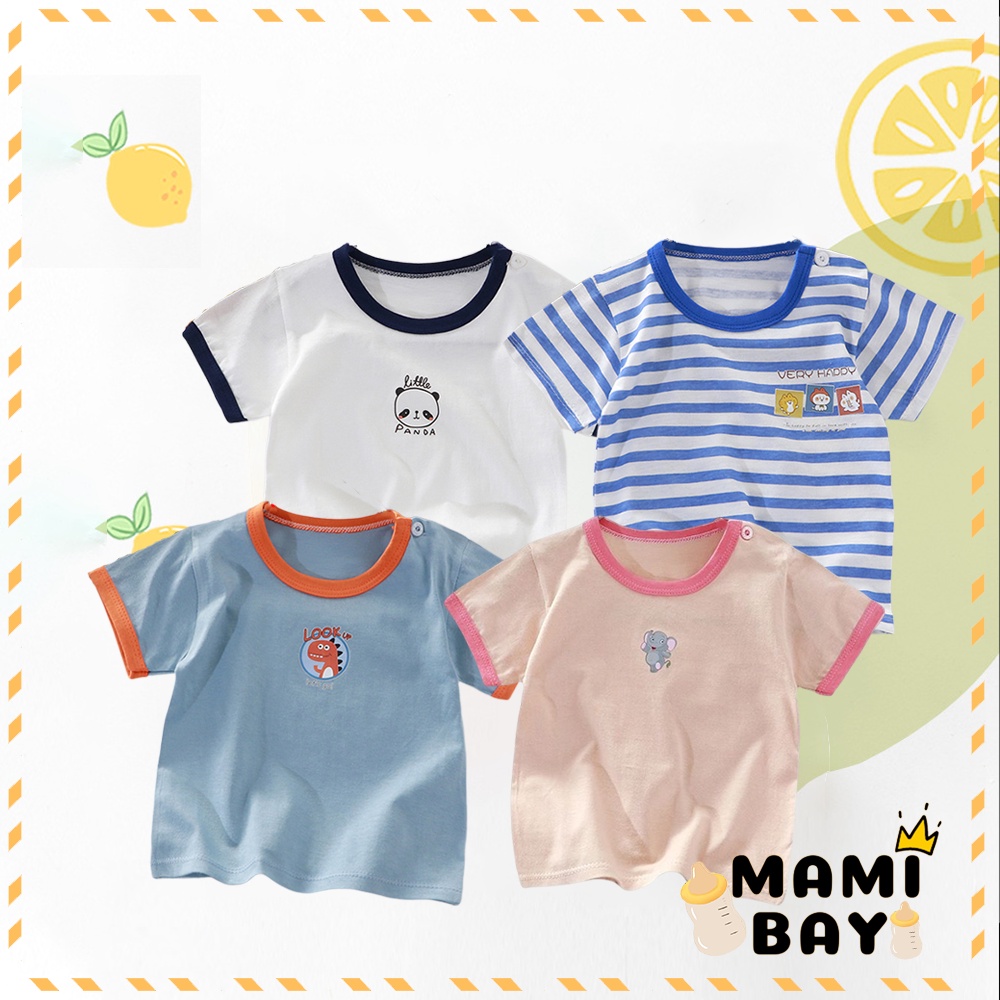 Mamibayi baju kaos anak bayi import atasan bayi motif lucu korea 1-3tahun