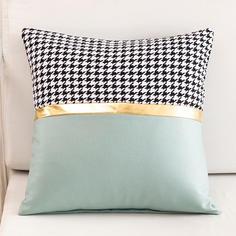 TOMUMUDA  SR24 Sarung Bantal Premium Pillow Case List Gold 45x45cm Sarung Bantal Sofa Mewah Modern Klasik Kekinian